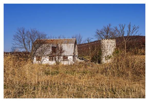 Abandoned Barn and Silo